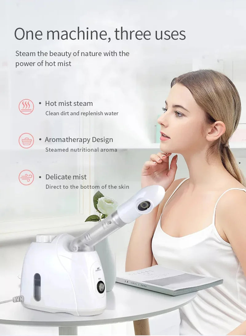 Jelvra SteamGlow™– Deep Cleansing Facial Steamer with Ozone Steam