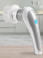 Handheld Scrubber Brush Multifunctional Electric Brush Cleaner 360 Degree Rotation 3 Replaceable Brush Heads Kichen Accessories